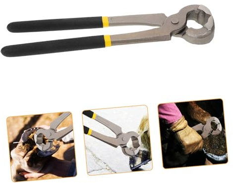 TOYANDONA Pinza Per Tagliare Gli Zoccoli Pinza Per Zoccoli Da Maniscalco Tronchese Accessori Per Utensili Veterinari Rifornimenti Di Maniscalco Tronchesi Da Maniscalco Attrezzo Black Metallo