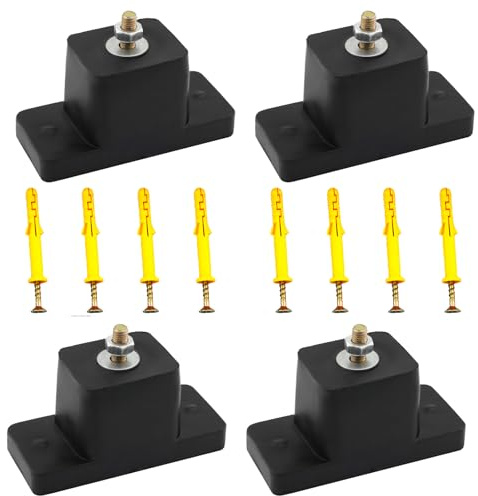 AOMIKITSTU Schwingungsdämpfer 4 Stück, 11x5x5,8cm Vibrationsdämpfer, Gummidämpfer, Schwingungsdämpfer, Antivibrationsfüße, Dämpfungssockel, Klimaanlage Dämpfungssockel für Klimagerät Außeneinheit