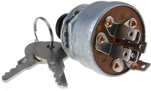 DEMULAX Interrupteur d'allumage de démarreur AM101561 TCA22740 TCA15075 Interrupteur d'allumage de démarreur avec tondeuse à gazon for tracteur 130 Interrupteur de démarrage à clé pour tondeuse