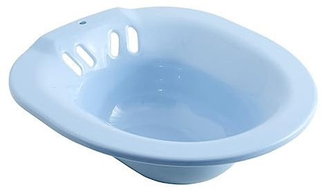 CTIRCHIU Sitzbad Kunststoff Klappbar für Toilettensitz Geruchlos Hygienisch Ergonomisch Geformt für Schwangere und Senioren Toilettenpflege Hilfsmittel