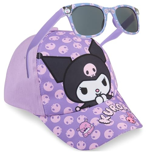 Disney Stitch | Care Bears | Kuromi | Cinnamoroll flickor basebollkeps solhatt UV400 nyanser, Holiday Essentials, Lila Kuromi, one size