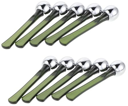Mobestech 10 Stück Augencreme Massagegerät Aus Metall Augencreme Applikator Massagegerät Augenbeutel Metall Stab Roller Stab Augen