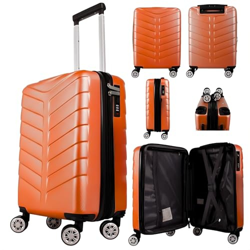 40x25x20cm Ryanair Underseat Cabin Suitcase with Removable Wheels – Soft Shell Carry On Trolle Lightweight Spinner Luggage Underseat Cabin Trolley Detachable Wheels 1626