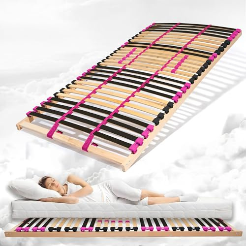 Coemo 7-Zonen Lattenrost PINK Dream, 140x200 cm, starr