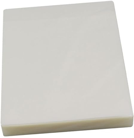 VILLCASE 100 Fogli di Pellicola per Laminazione Termica Trasparente 5x9,5 Cm, Fogli Impermeabili per Protezione Foto e Documenti, Pellicola Plastica Lucida Resistente allo Sbiadimento