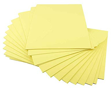 House of Card & Paper A4 160 GSM Card - Yellow (Pack of 100 Sheets) HCP290