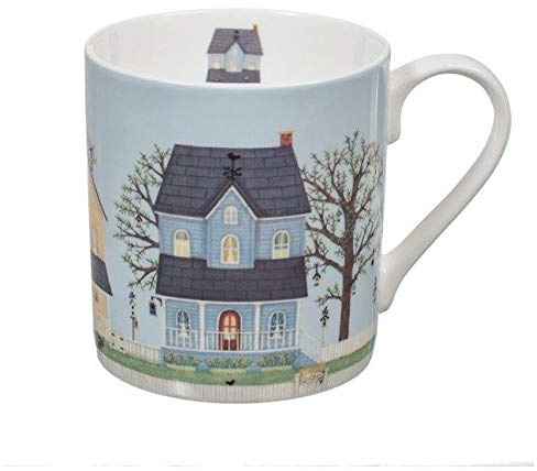 Wrendale Sally Swannell Tasse en porcelaine anglaise Motif maison de campagne
