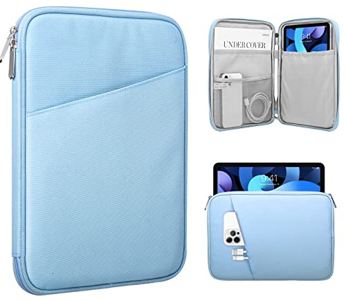 TiMOVO 9-11 Zoll Tablet-Tasche mit Fach, Hellblau