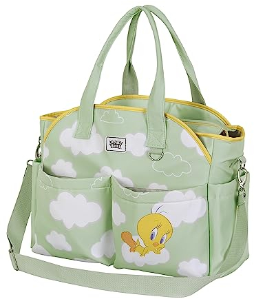Looney Tunes Tweety (Titi) Clouds-Sac Poussette Bébé Mommy, Vert