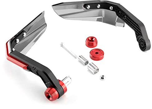 Shkalacar Motorrad Handschutz Universal für 7/8-Zoll-Lenker, 1 Paar, Winddichter Lenker Handschutz Schutzausrüstung 5 Farben