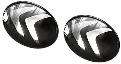 2 Stück Aufkleber 14mm Diameter mit Logo für Citroen. Sticker mit Emblem. Mit einem transparent Silikonshutz