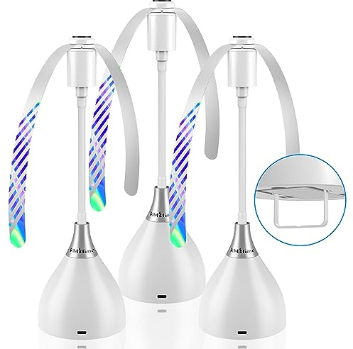 AMZtime 3er USB C Fliegenwedler mit Schalter, Fliegenabwehr/Wespenwedler für Den Tisch, Aufhängbar Fliegen Ventilator | Insektenschutz | Fliegenvertreiber | Fliegenschutz, TUT den Fingern Nicht WEH