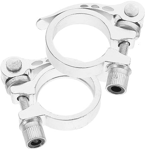 BESPORTBLE 3 Sätze Verstellbare Schnellspannklemme Für Fahrradsattelstütze 35 Mm Aluminiumlegierung Für Fixed Gear Und Road Weiß 2 Stück * 3