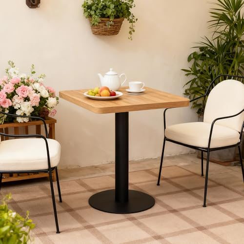 Mingone Bartisch 60x60x75 cm Quadratisch aus Holz | Kleiner Esstisch, Küchentisch, Balkontisch, Für Esszimmer Küche Wohnzimmer