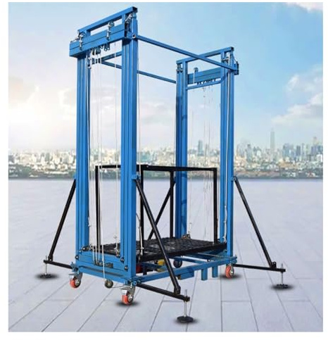 Andamios Elevadores Eléctricos Andamio Elevador Eléctrico con Control Remoto, Plataforma de Mesa Elevadora Móvil Plegable for Decoración del Hogar Plataforma de Trabajo Elevadora for Sitio de Construc