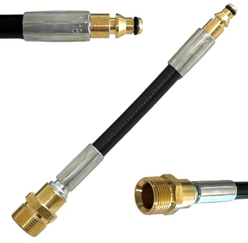 M&M Smartek Adattatore Quick-Click con M22 x 1,5 IG adatto per tubi ad alta pressione con pulitore Nilfisk, Alto HD