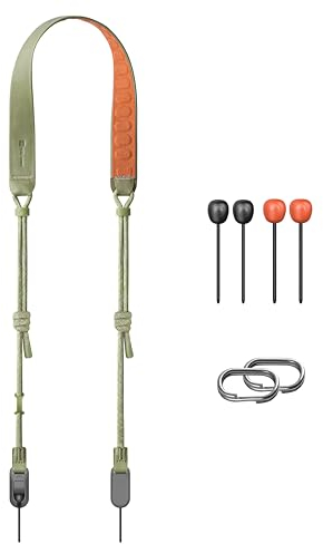 PGYTECH Camera Shoulder Strap Air, Camera Strap Quick Release Leather-like Surface with Braided Ropes, Adjustable Camera Neck Strap for Nikon/Canon/Sony/Fuji SLR Digital Cameras(Grass Green)