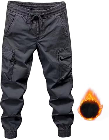 SRZYMJ Jogginghose Herren Jogginghose Kurz Herren Motorrad Hosen Herren Sommer Herren Yogahose Angelbekleidung Herren Wasserdicht Thermo Unterhose Grey Chinohose Leinenhose Herren Sommer 3XL