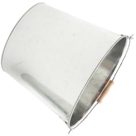 BESPORTBLE Secchio in Metallo Per Bruciare Rifiuti Contenitore Per Bruciare Da Giardino Secchio Per Cenere Contenitore Per Carbone in Metallo Maniglia Per Uso in Campeggio o Cucina