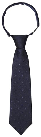Kajeer Cravatte Preannodate per Ragazzi Ragazze, Cravatta Nera Regolabile Con motivo a Righe Scozzesi, Adatta per Uniformi Scolastiche