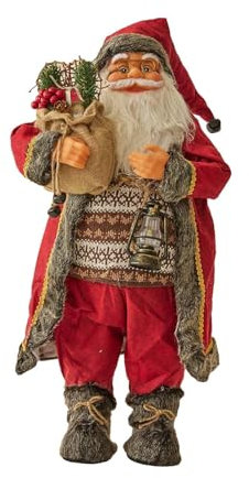 Harilla Stehende Weihnachtsmann-Puppe, Weihnachtsdekoration, Geschenk für Freunde, Schreibtisch-Ornament, Weihnachtsmann-Figur für das Wohnzimmer im, 60cm