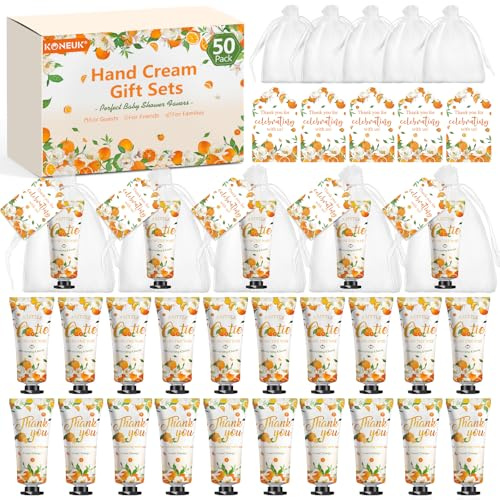Lot de 50 crèmes pour les mains, cadeaux d'appréciation, cadeaux de fête nuptiale, cadeaux d'invités pour fêtes de mariage et fêtes prénatales, sacs de bienvenue de mariage pour invités, cadeaux de