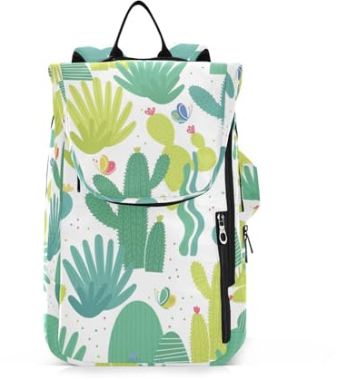 famyily Sac à dos de tennis et badminton respirant vert cactus 2 raquettes de tennis rembourré housse housse sac pour adolescents garçons filles hommes femmes