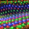 KINGCOO Filet lumineux à 192 LED - Étanche - Fonctionne sur piles - Filet lumineux - Pour jardin, extérieur, intérieur, Noël, mariage, fête - Décoration murale - Multicolore - 3 x 2 m