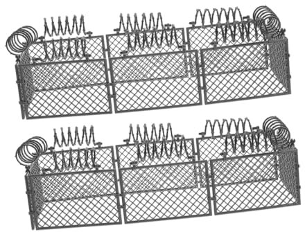 JOINPAYA 2ensembles Miniature Plastic Fence pour Animaux De Ferme Accessoires De Clôture DIY pour Scènes De Jeu Et Modèles De Ferme
