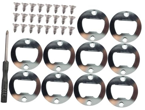 VINTORKY 1set Apribottiglie Inossidabile Con Inserti e Viti Completo Per Creazioni Personalizzate e Progetti Di Fai Da Te Per Amanti Della Birra