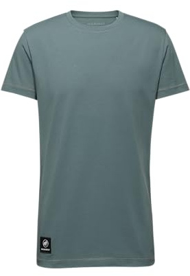 Mammut Massone Patch - Camiseta de algodón orgánico para Hombre, Ligera, para Escalada, Strata, Strata, Large