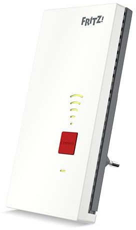 Fritz!Repeater 2700 (Ultraschnelles Wi-Fi 7 mit bis zu 6.500 MBit/s, optimiert WLAN-Reichweite, WLAN Mesh, einfache Einrichtung, höchster Sicherheitsstandard Dank WPA3/2, deutschsprachige Version)