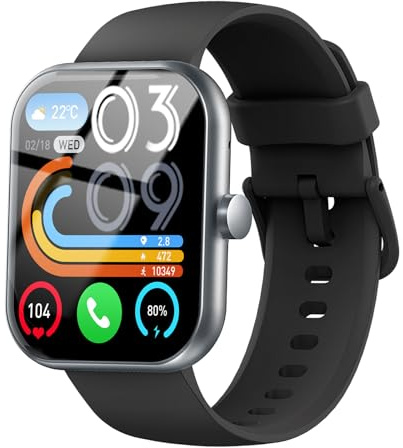 Fempoin Smart Watch for Men Women 2025, 1.96 HD Watch with Make/Answer Call, IP68 Waterproof Smartwatch with 110+ Sports, Fitness Tracker, SpO2 Heart Rate Sleep Monito