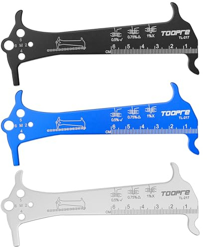 3 PcsChain Wear Tool, Bicycle Chain Checker Tool, Stainless Steel Bike Chain Wear Indicator Tools for Bicycle Bike Chains Checker Kit | Multi-tool for chain gauge, bicycle MTB