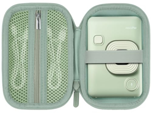 Lebakort Dur Étui Housse Cas Compatible avec Fujifilm Instax Mini Liplay/Liplay+ Appareil Photo Numérique Instantané Hybride et Imprimante Photo (Jaune + Vert)