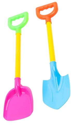 Suxdlan Juego de Pala de Nieve para niños, Pala de Playa de plástico y de Arena, Juguete (2 Piezas)