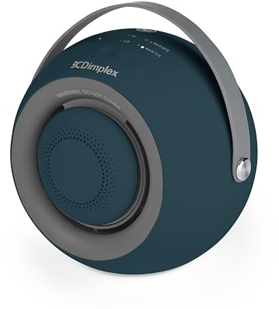 Dimplex Desk Friend Ceramic Fan Heater with Magnetic Handwarmer, Blue | PTC ceramic vortex fan heater/cooler. 2 heat settings, tip-over shut-off. For home.