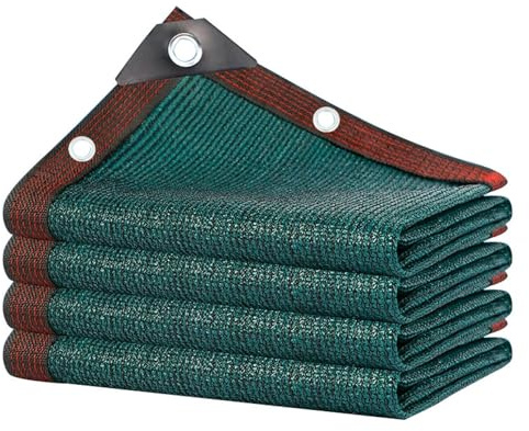 Red de Sombra Exterior HDPE Protección UV 3x4m Verde Toldo Vela de Protección Solar Malla Sombra - Malla bloqueadora de luz y Aislante del Calor para Invernadero/Jardín/Patio Césped