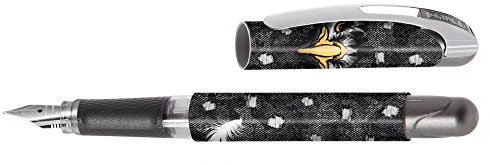 Online 12256/3D Füller Lefty College II für Linkshänder, schwarz eagle