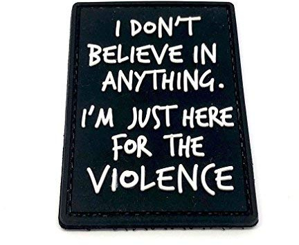 Ich bin nur hier für die Gewalt Paintball Softair PVC MORAL PATCH