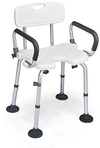 Multigot Shower Chair, Height Adjustable U-Shaped Bath Stool