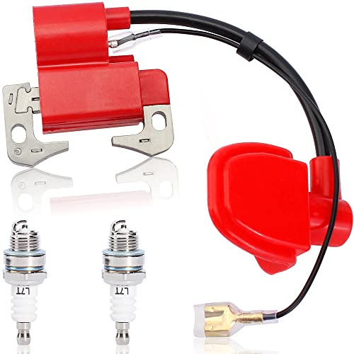 SOAJEE Ignition Coil Spark Plug for 2-Stroke 33cc 43cc 47cc 49cc 50cc Mini Moto Pit Dirt Pocket Bike Chopper Scooter Quad ATV Go Kart MTA2 MTA1 Coolster QG-50 Minimoto Minibike