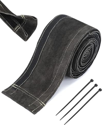 HOLULO Leather Welding Cable Cover, Hook-and-Loop, 11.8 ft