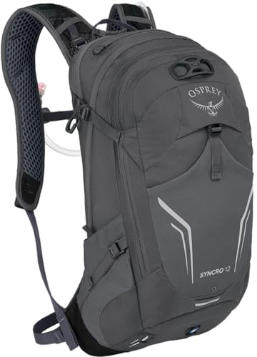 Osprey Syncro 12L Herren Wanderrucksack mit Hydraulikspeicher, Kohlegrau