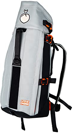 The Maxine One Hunde-Rucksack, von Little Chonk – Vorderseite, sicher und bequem, Chonkcrete-Grau