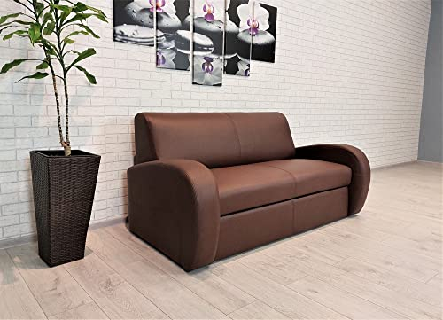 Quattro Meble Echtleder 2,5 er Sofa Mediolan FS 171 cm Version ohne Schlaffunktion Ledersofa Echt Leder Couch Leder Mondial