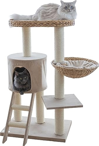 Kerbl Pet Arbre à Chat Banana Leaf Waxy Beige, 60x40x103cm