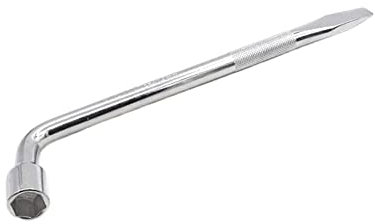 Extra breiter verstellbarer Schraubenschlüssel, Rohrschlüssel, Radmutternschlüssel, Auto-Radmutternschlüssel, robuster Radmutternschlüssel, LKW-Reifenräder-Reparaturwerkzeuge (Größe: 17 mm) (Farbe: