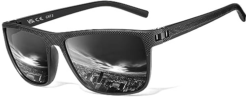 Perfectmiaoxuan Polarisierte Sonnenbrille Herren/Damen, Vintage Elegant Brillengestell Klassisch, HD-Pilotobjektive; Outdoor-Sportarten,Golf,Fahren,Angeln,Reisebrille Mode Sonnenbrille