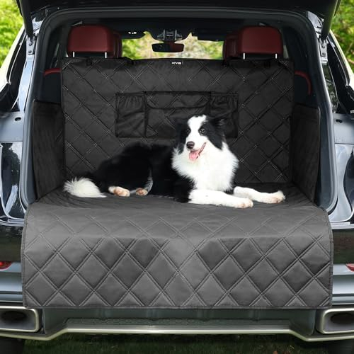 KYG Coffre Protection Voiture Housse de Coffre pour Universelle Voitures et SUV Tapis de Coffre pour Chien Couverture de Voiture Imperméable et Antidérapant 195 * 105cm